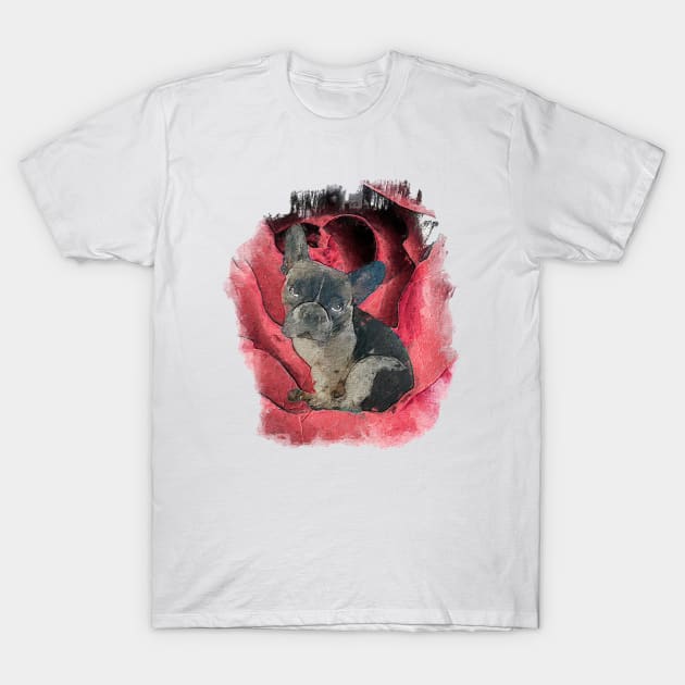 Little Angry Frenchie Bulldog T-Shirt by Leon Star Shop